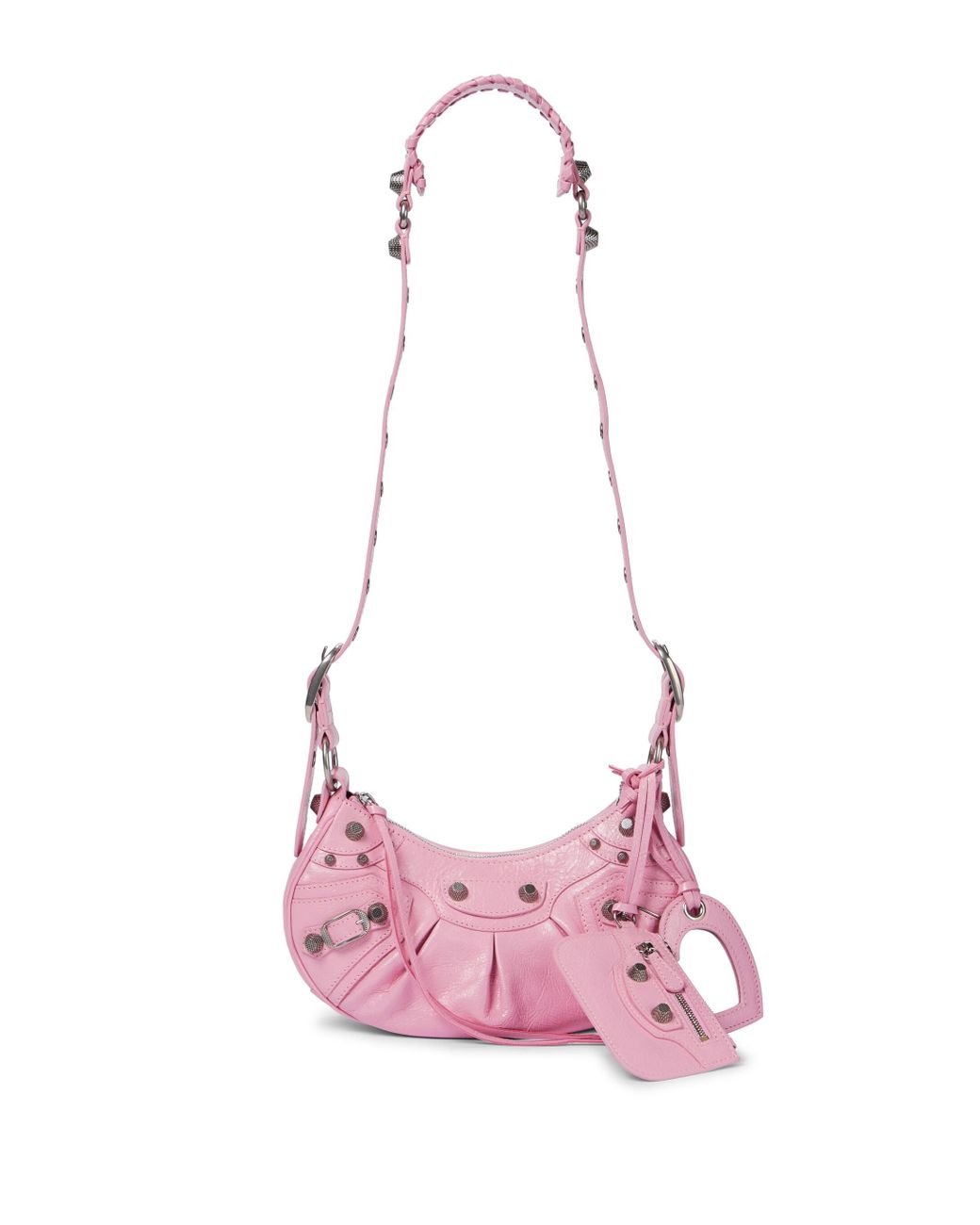 Balenciaga Le Cagole Xs Leather Shoulder Bag in Pink | Lyst