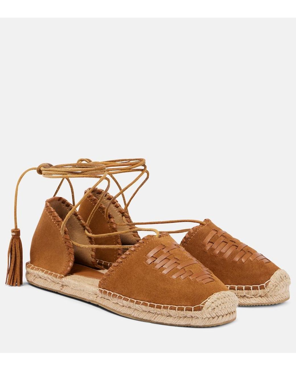 Isabel Marant Brown Celsi Leather Espadrilles