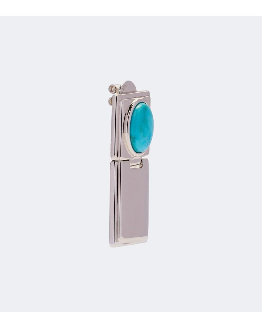 DEHANCHE Blue Embellished Pendant Earrings