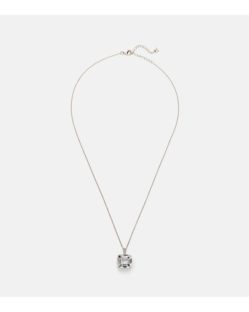 Mateo White 14Kt Necklace With Topaz And Diamonds