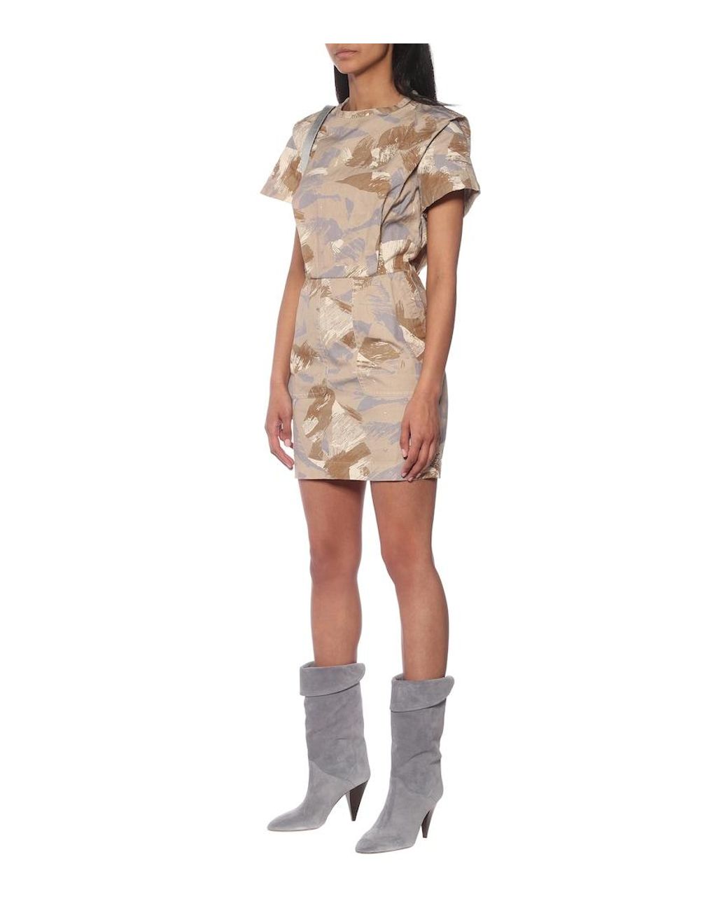 Isabel Marant Natural Ilesa Cotton And Linen Minidress
