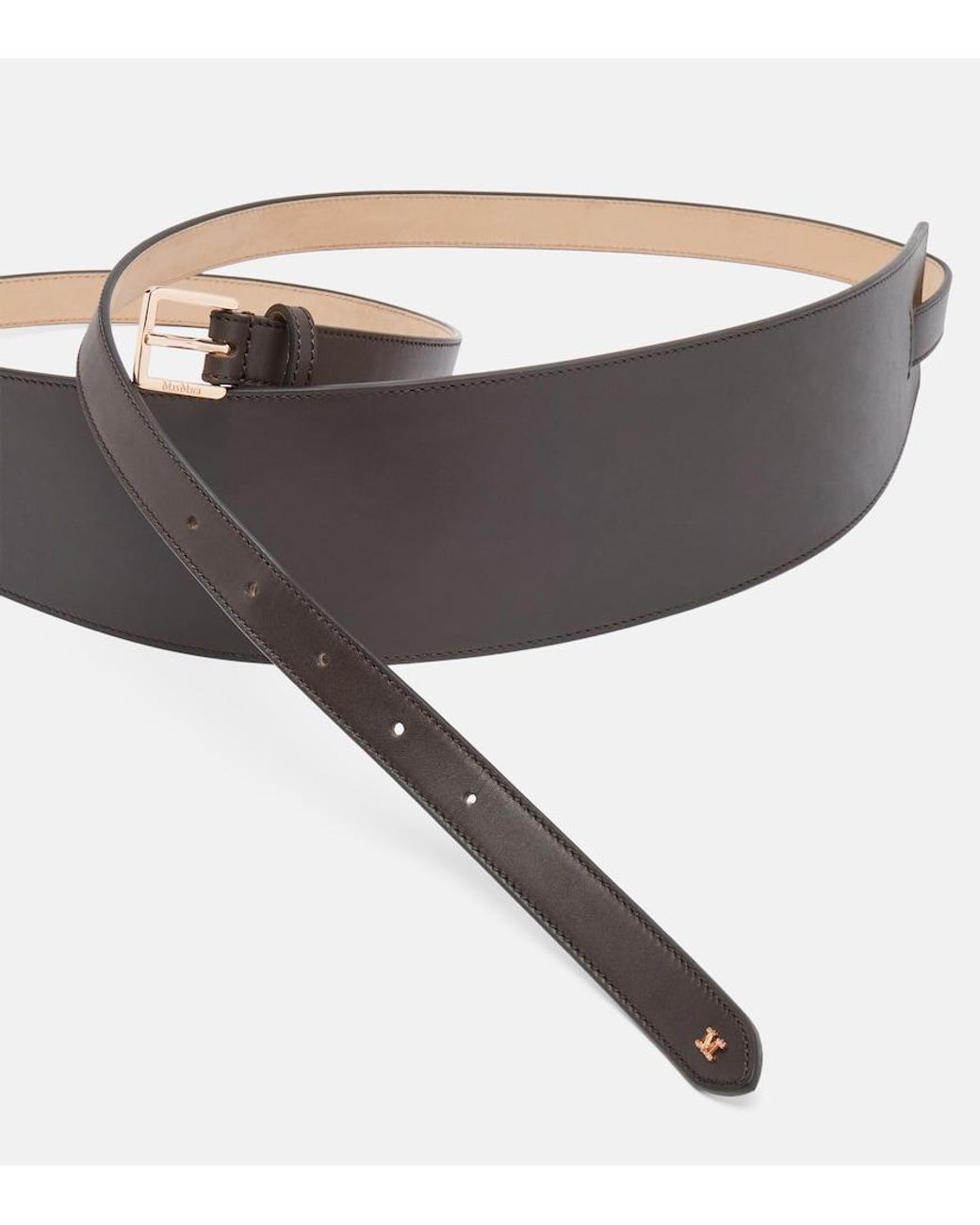 Max Mara Black Leather Belt