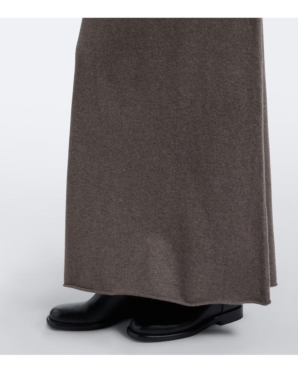 arch4 Brown Parker Cashmere Maxi Skirt