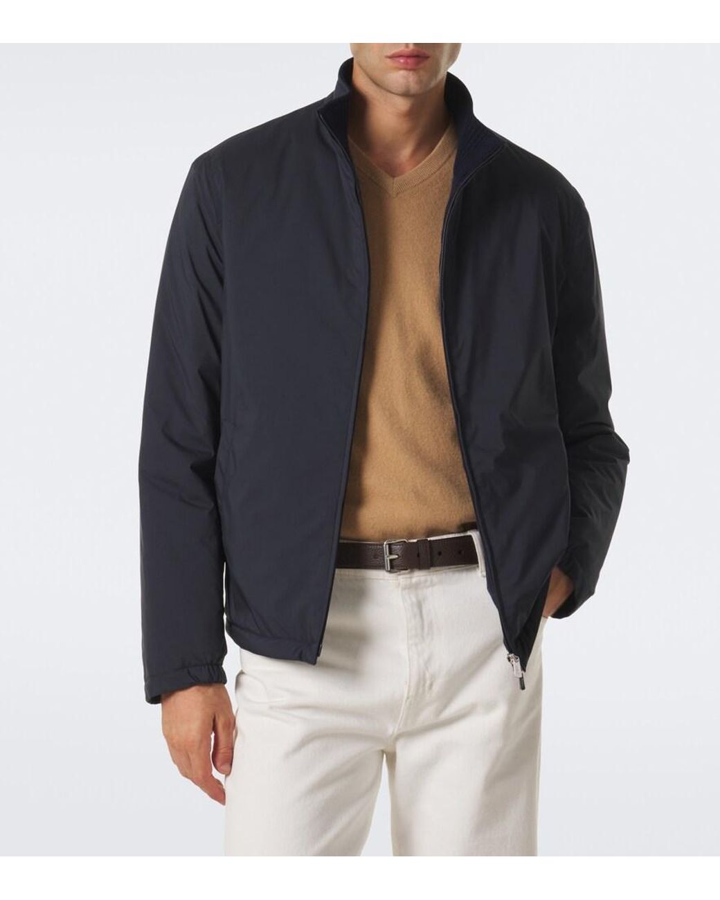 Fedeli Blue Technical Jacket for men
