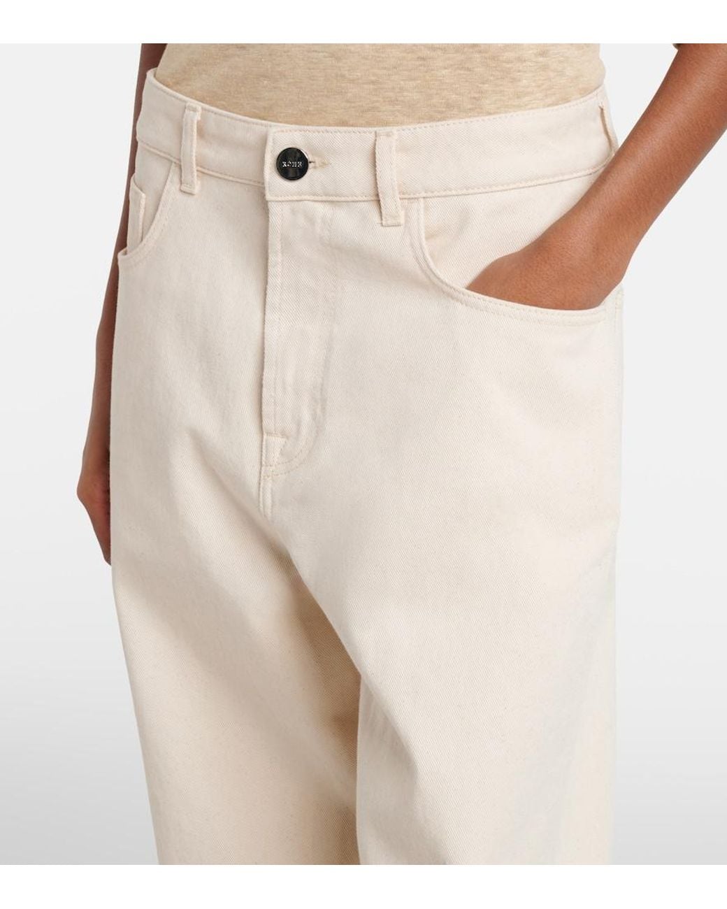 Rohe Natural Wide-Leg Jeans
