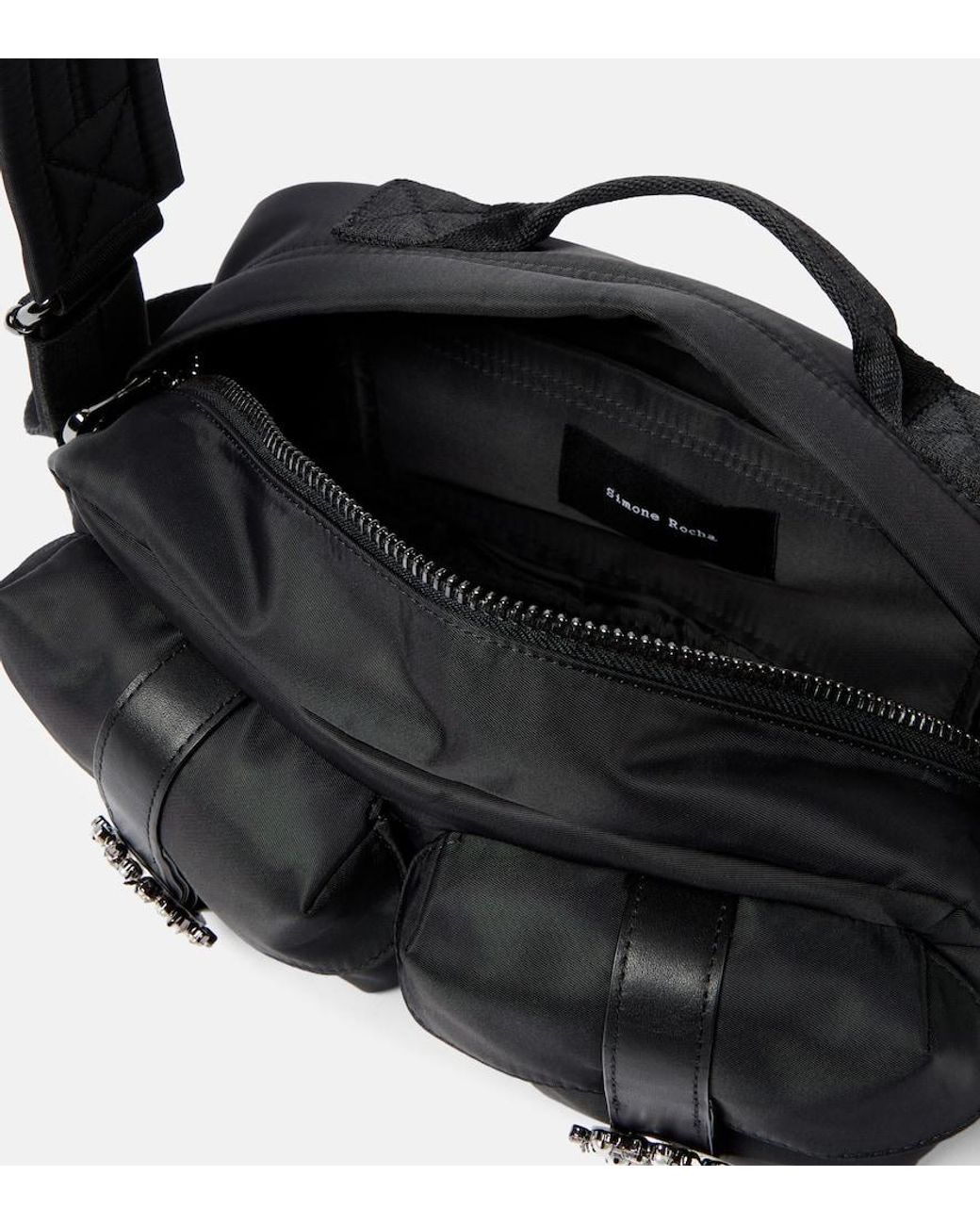 Simone Rocha Lace Up Military Backpack in Black | Lyst