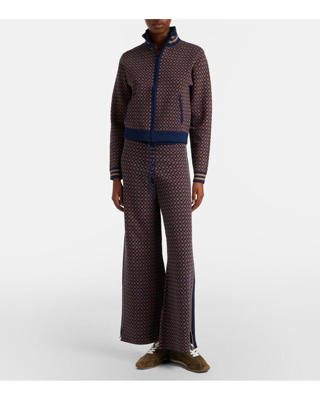 The Upside Purple Lumiere Juniper Cotton-Blend Sweatpants