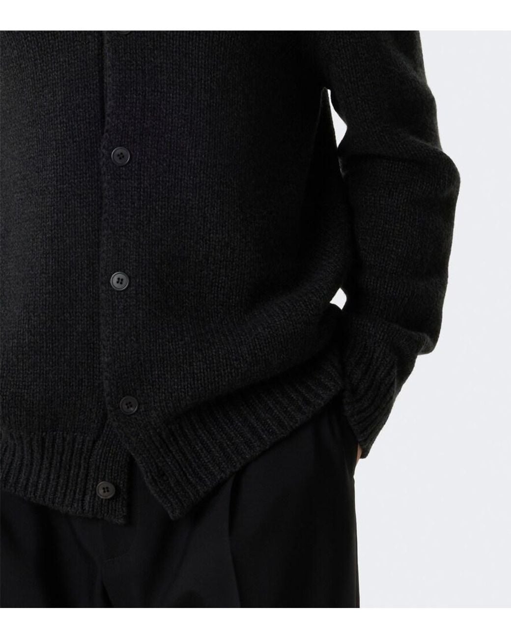 The Row Black Ardor Cashmere Cardigan for men