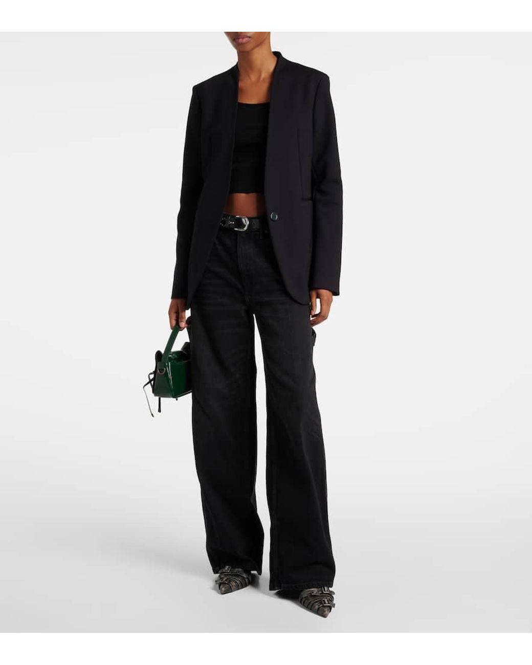 【Wolford】 Scubaシングル-breastedブレザー Wolford single-breasted Scuba Blazer | Black | FARFETCH AZ