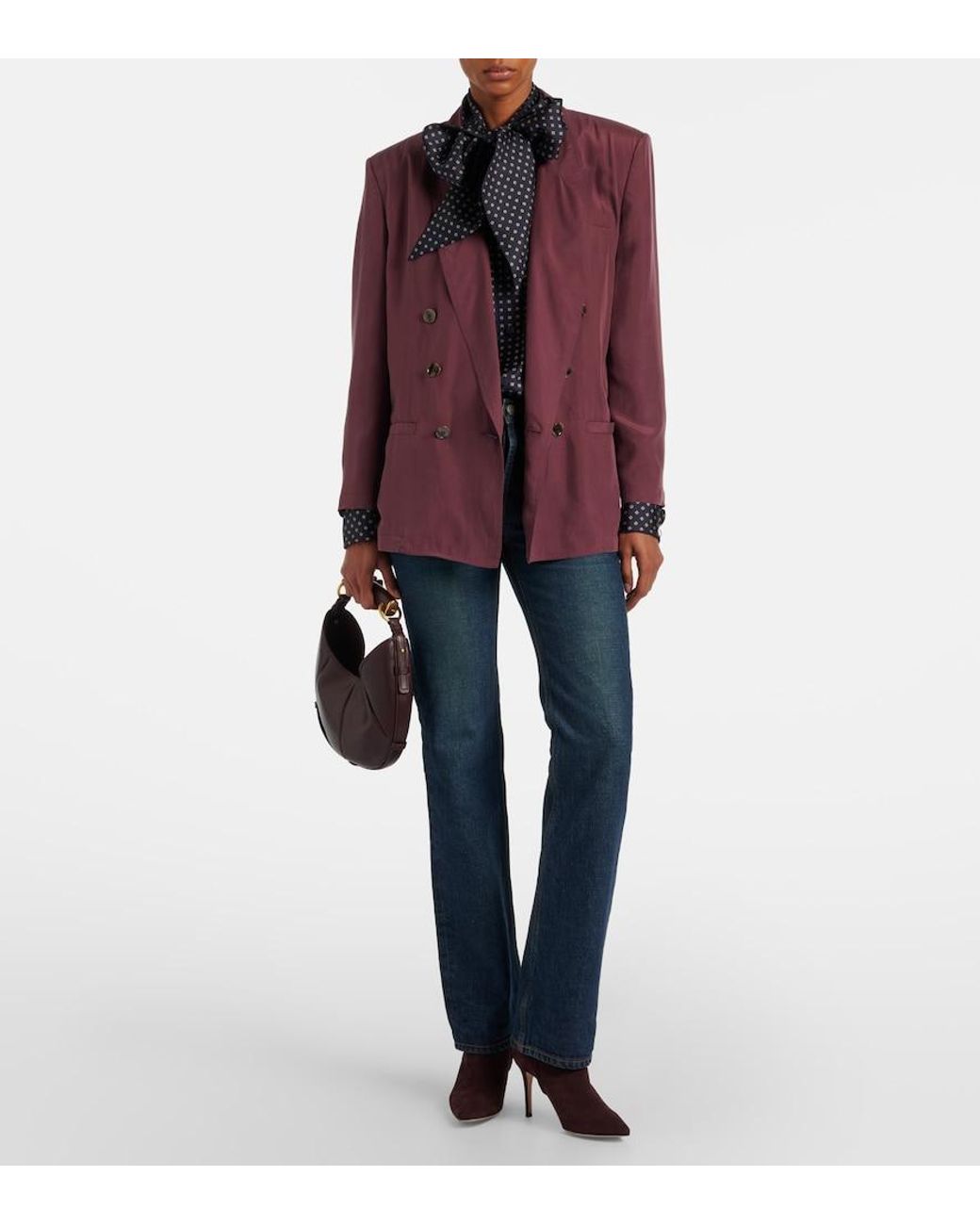 Gianvito Rossi Purple Levy Suede Ankle Boots