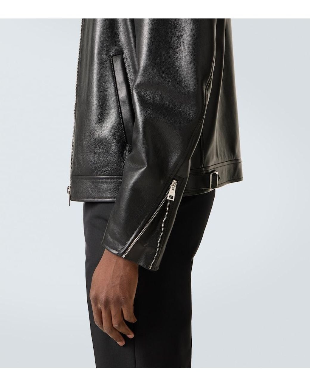 Givenchy Black Leather Jacket for men