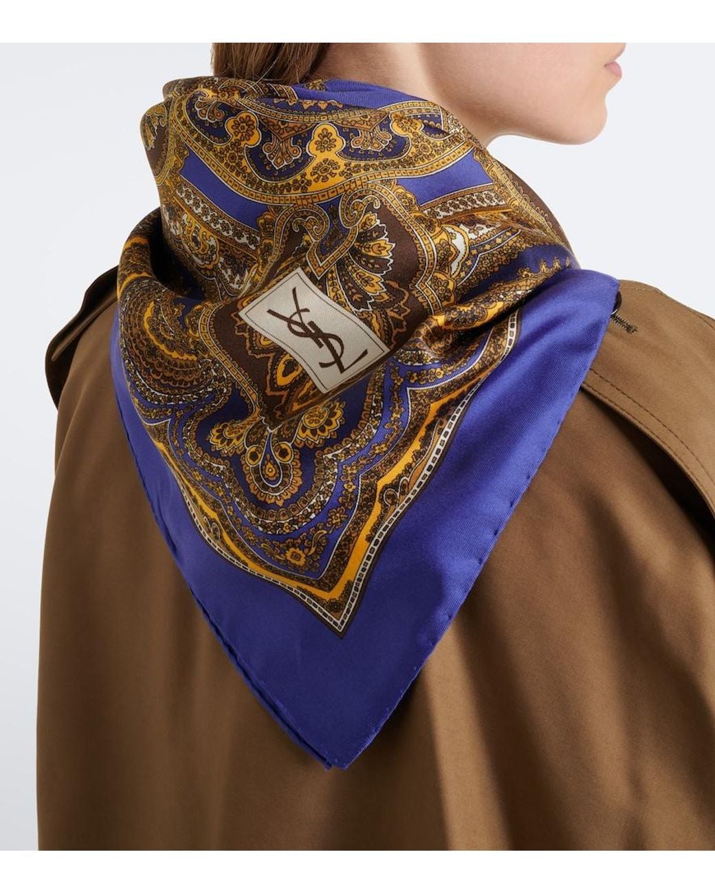 Sciarpa di Saint Laurent in Blue