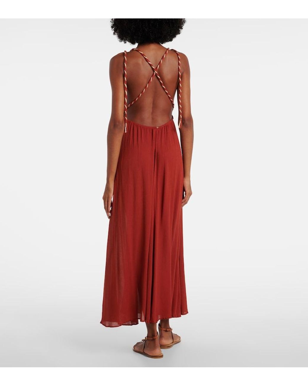 Poupette Red Colette Maxi Dress