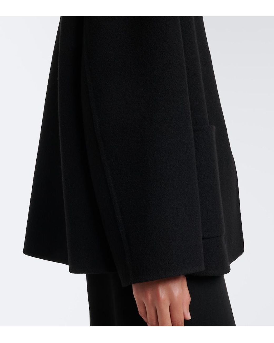The Row Black Quintus Wool And Cashmere-Blend Jacket
