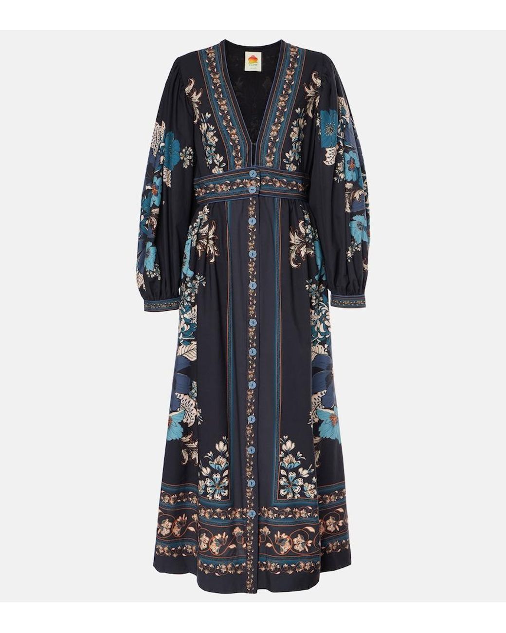 green emerald velvet dress Yellow Embroidered Garden Tapestry Midi Dress – FARM Rio