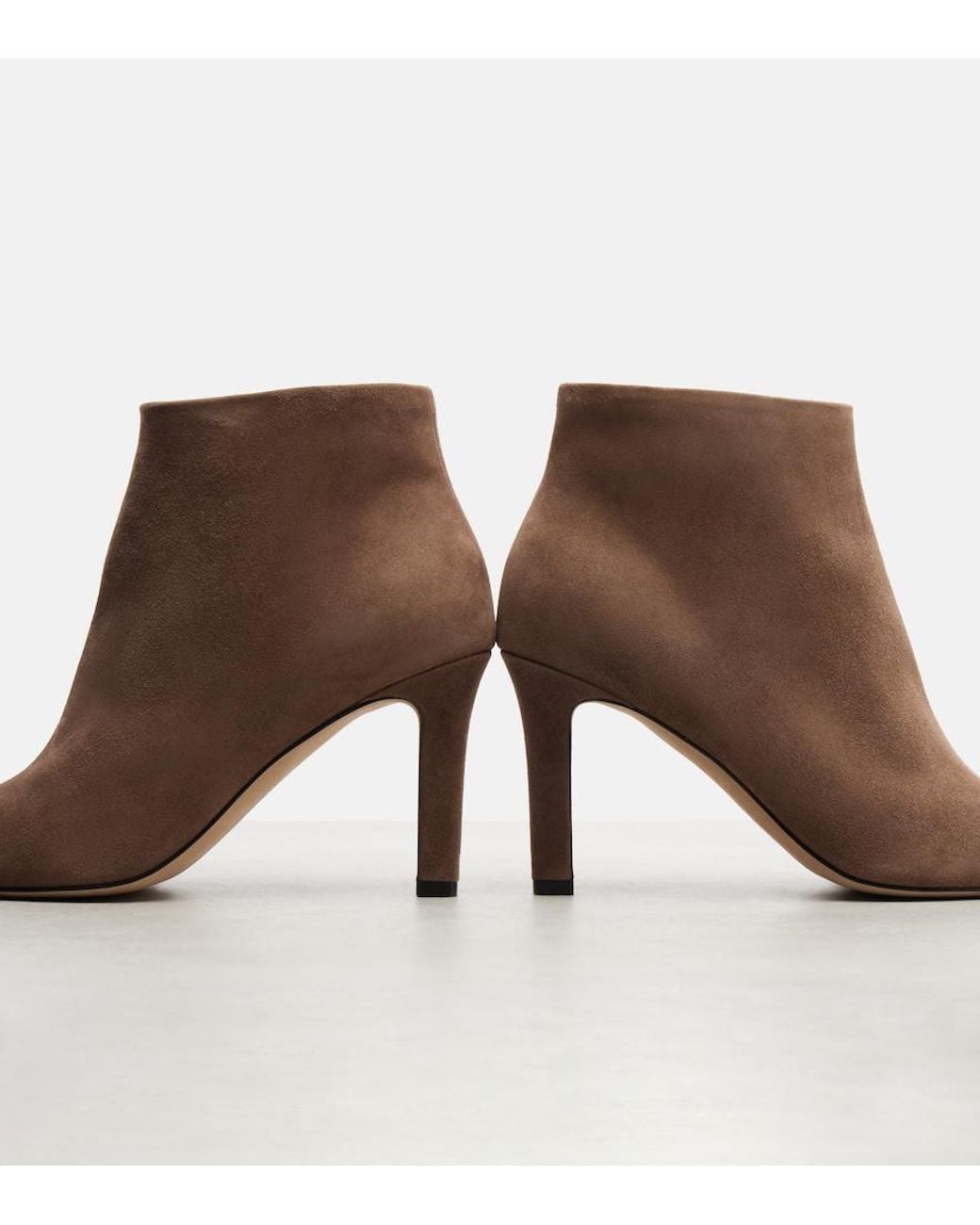 The Row Brown Carla Suede Ankle Boots