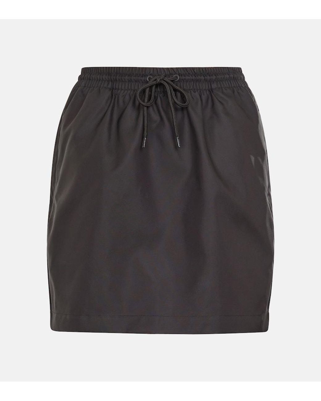 Wardrobe NYC Black High-Rise Drawstring Miniskirt