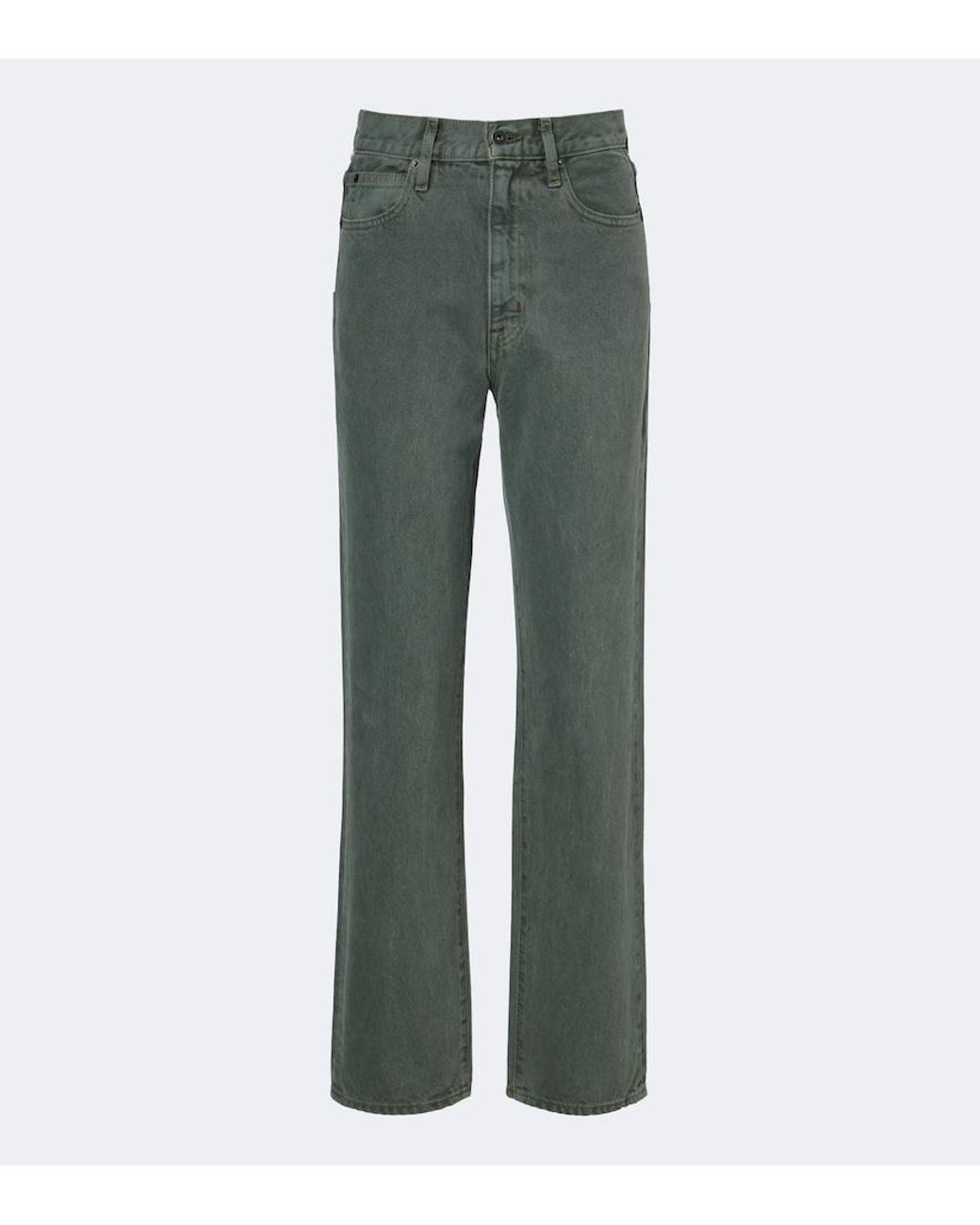 SLVRLAKE Denim Green London Straight Jeans