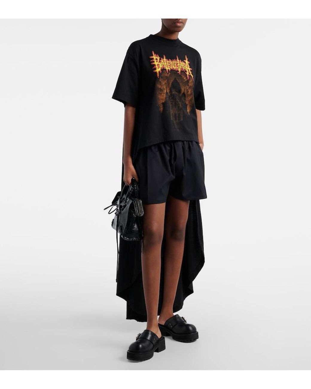 Balenciaga Black Le City Small Leather Top-Handle Bag