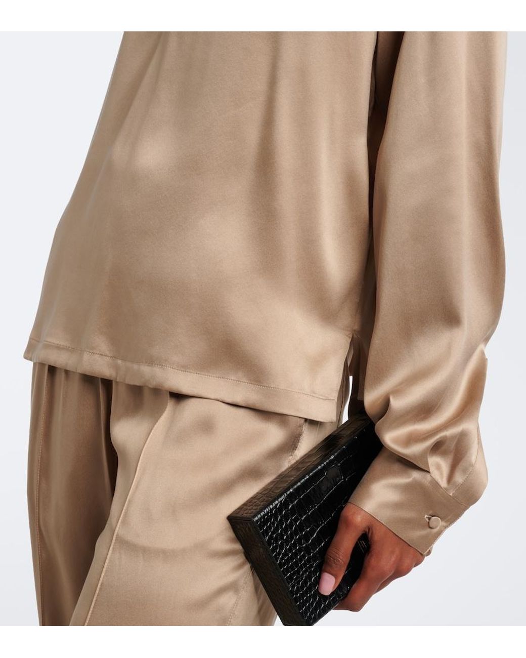 Tom Ford Natural Silk Satin Blouse