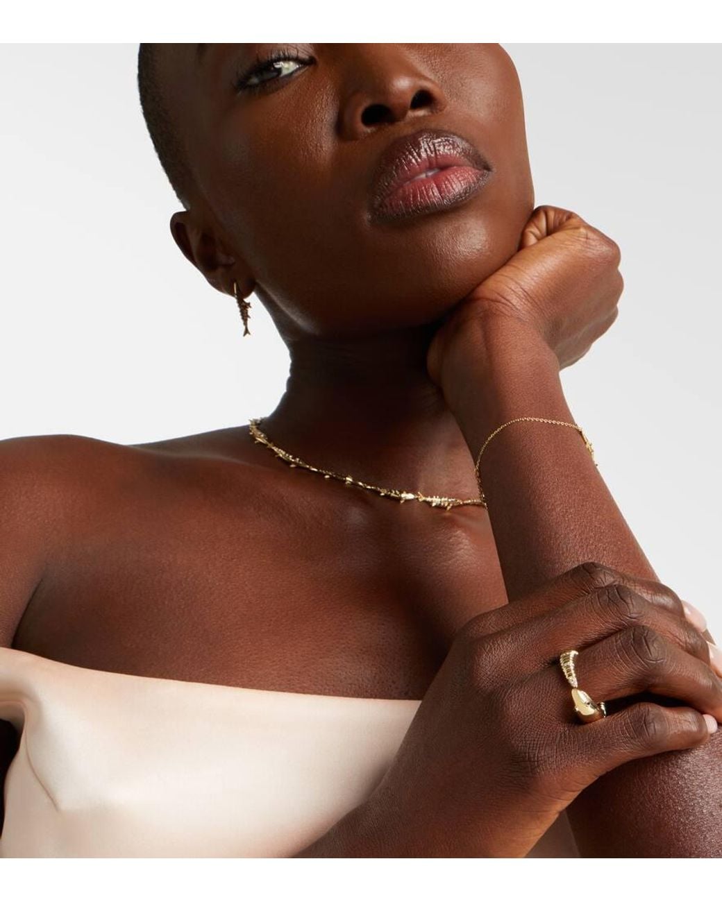 Yvonne Léon White Ring Ecrevisse Aus 9Kt Gelbgold (375/1000) Mit Diamanten