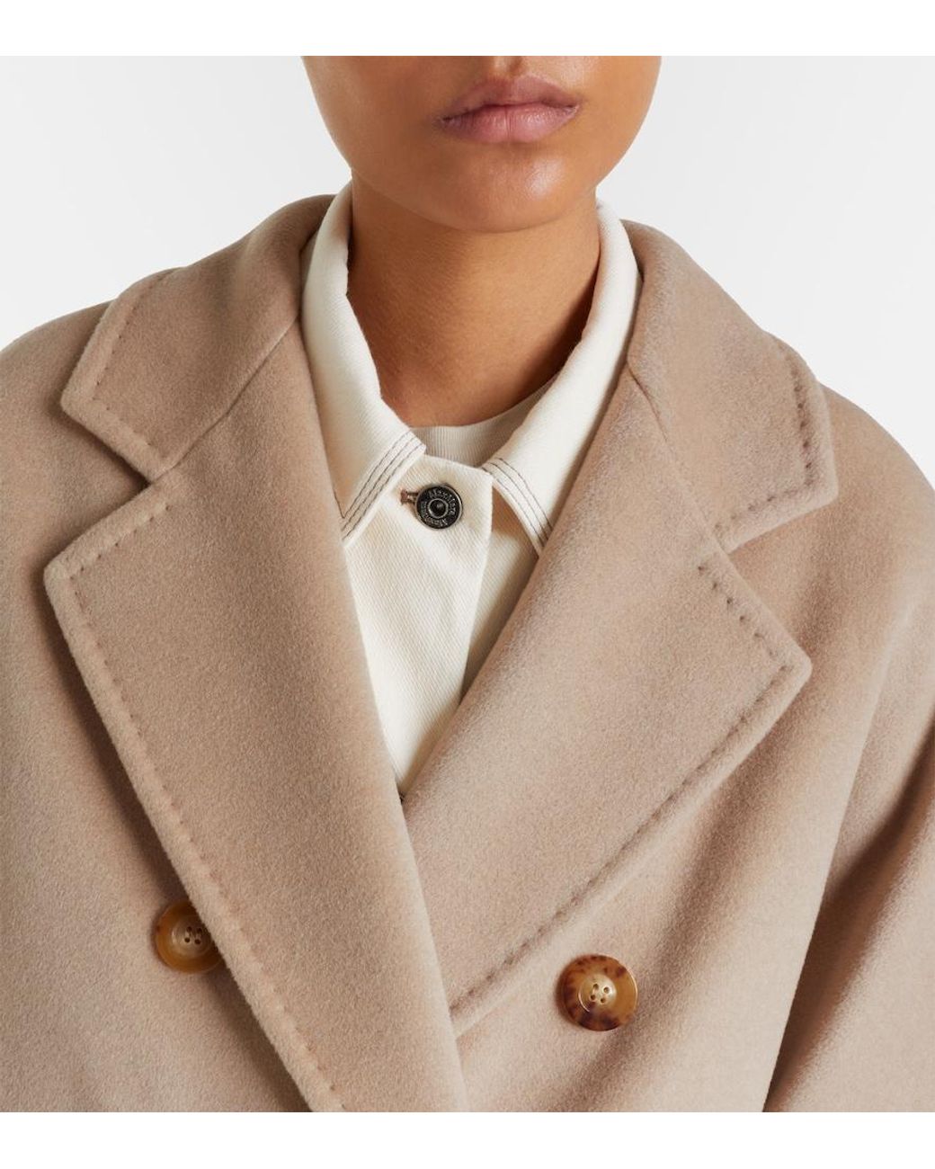 Max Mara Natural 101801 Icon Wool And Cashmere Coat