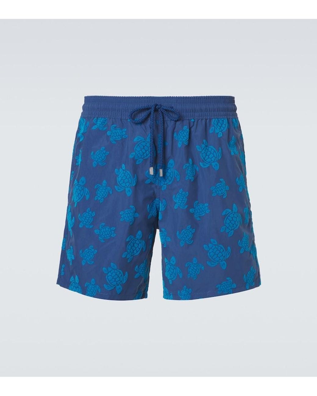 Vilebrequin Blue Moorea Printed Swim Trunks for men