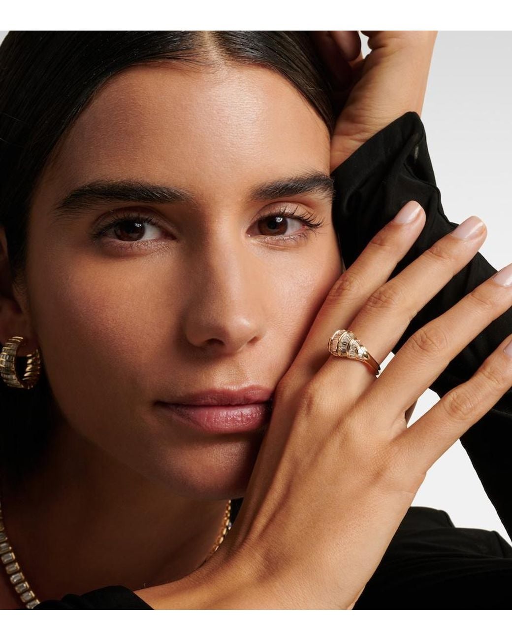 Anita Ko White Zoe 18Kt Ring With Diamonds