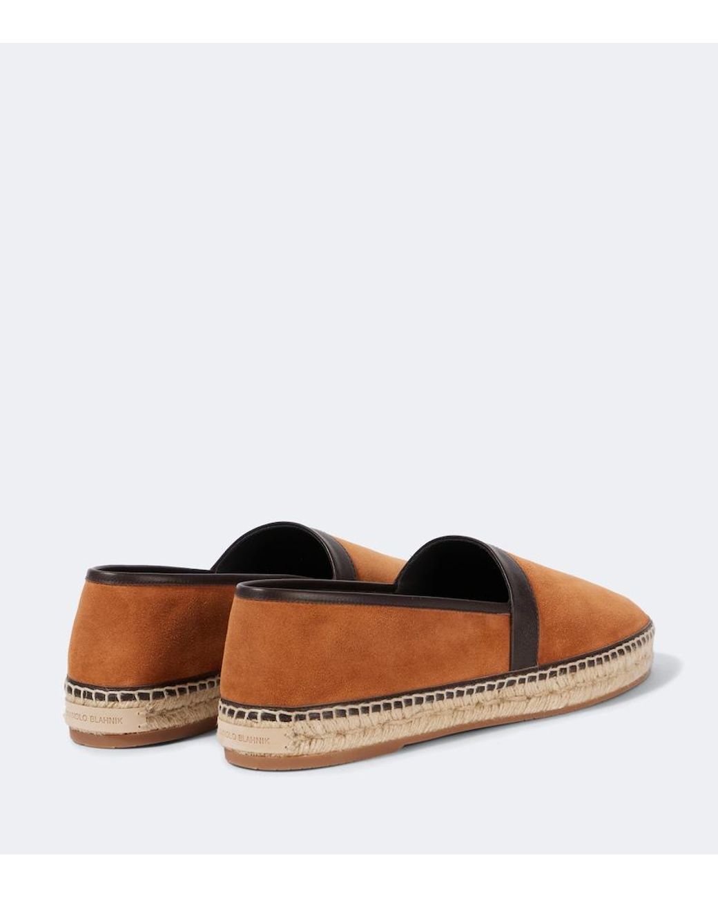 Manolo Blahnik Brown Nerano Suede Espadrilles for men