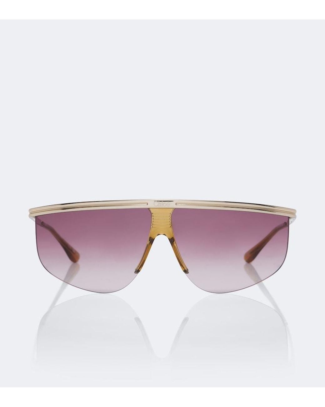 Chloé Purple Mask Sunglasses