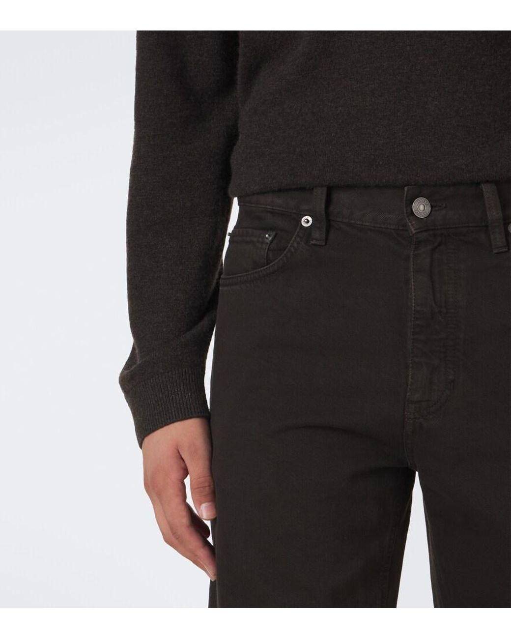 Zegna Black Roccia Straight Jeans for men