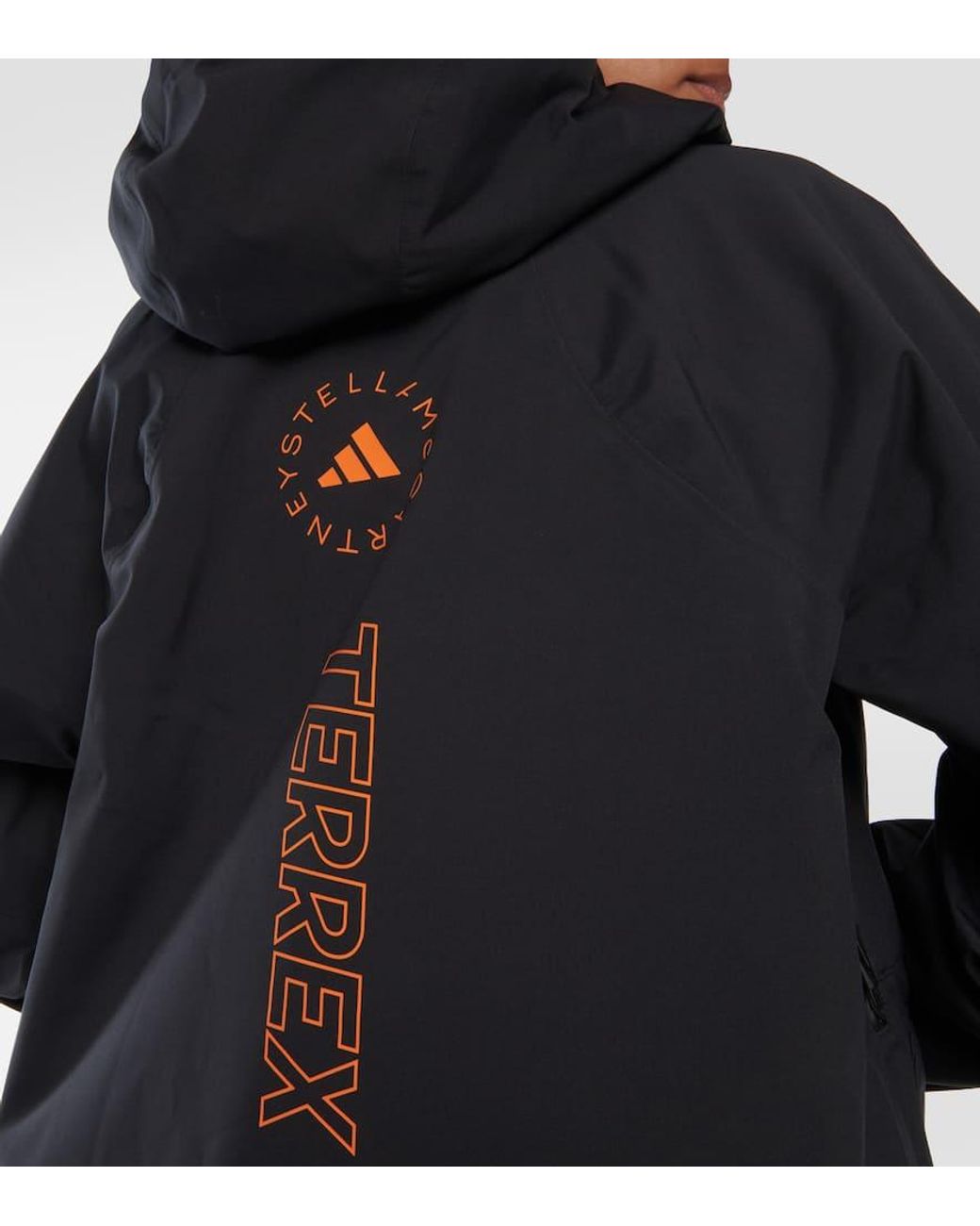 コラボ！アディダスステラMCCARTNEY X TERREX TRUENATURE JACKET TERREX TrueNature Midlayer-Jacke in Shadow Red/Schwarz für