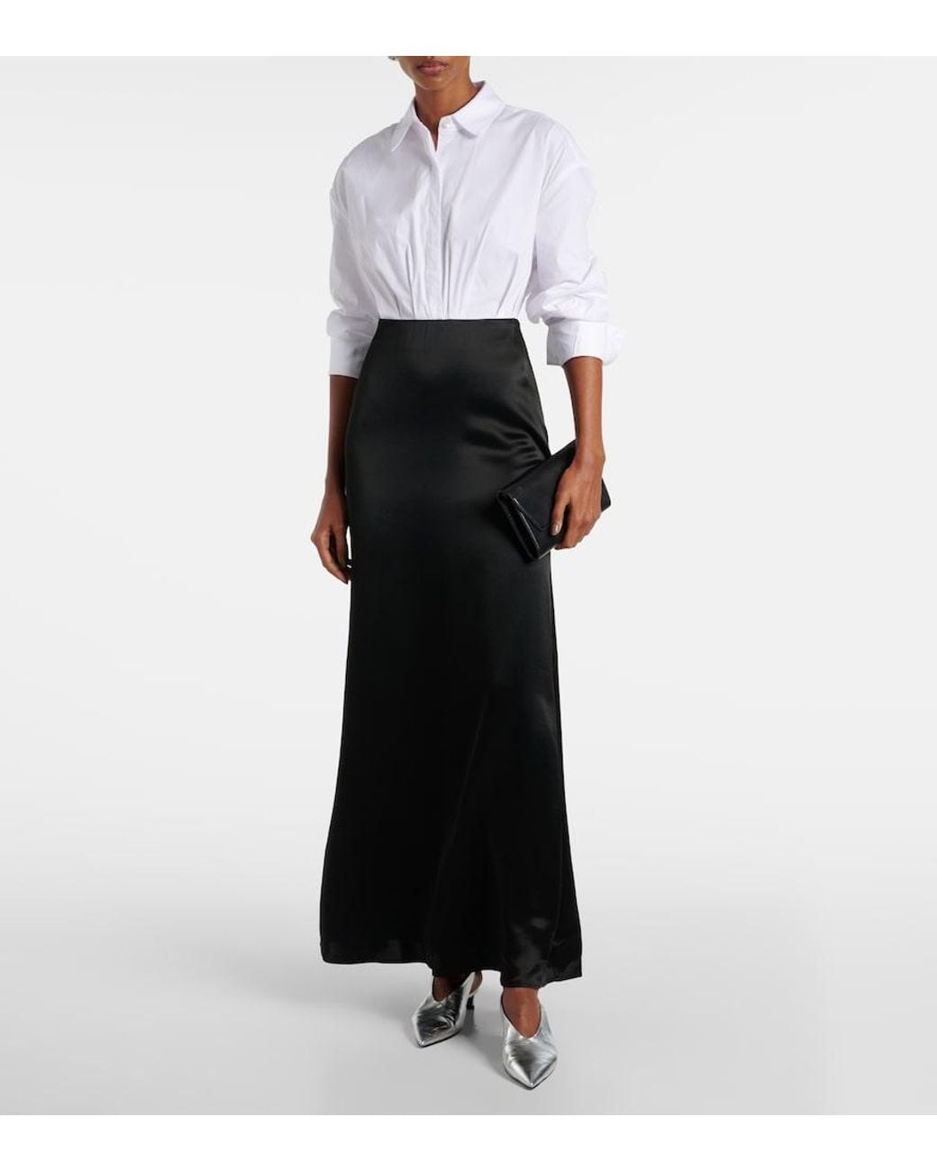 Staud Black Nile Maxi Dress