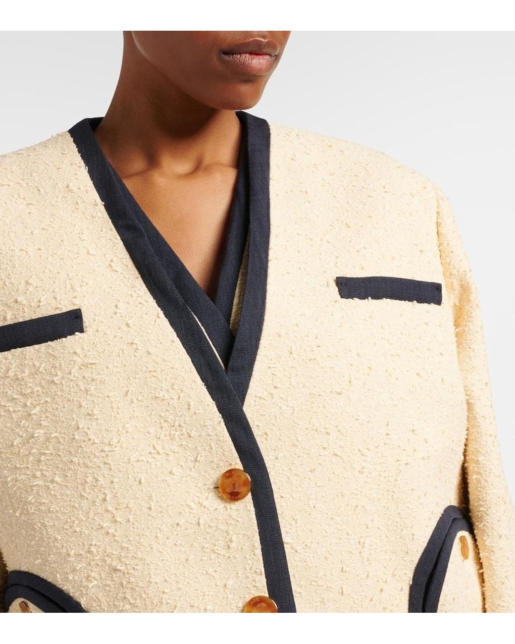 Blazé Milano Natural Riviera Cotton-Blend Jacket