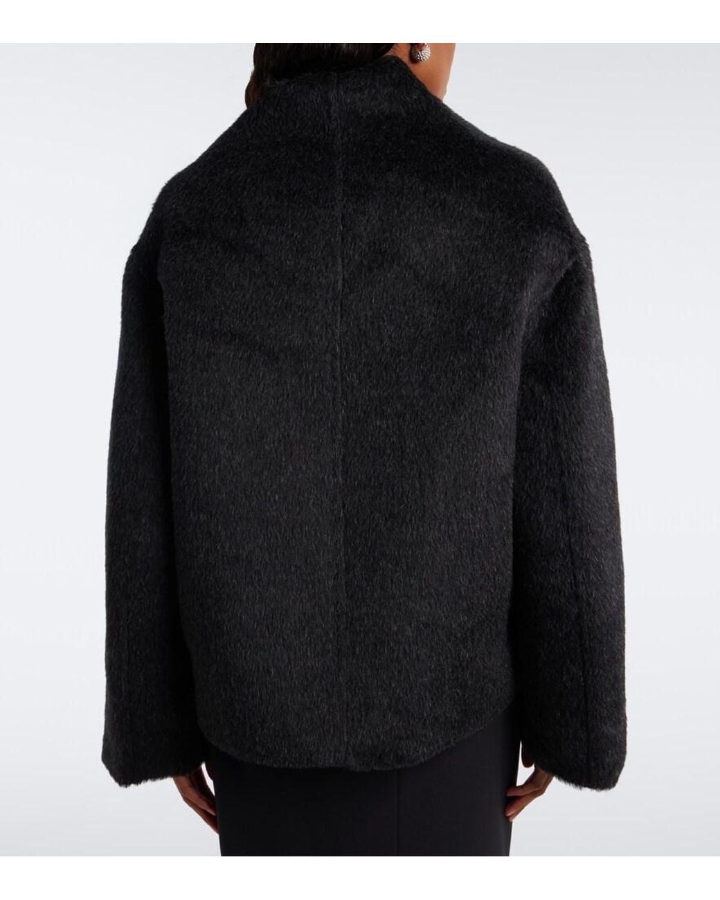 Loulou de Saison Black Wes Double-Breasted Alpaca And Wool Jacket