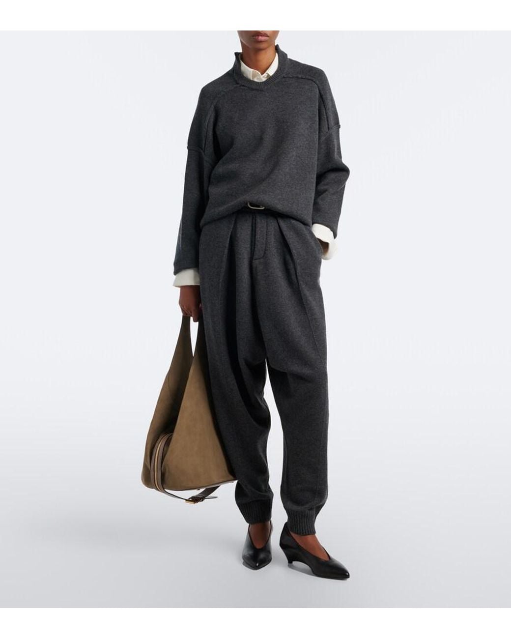 Coperni Gray Wool And Cashmere Sweater