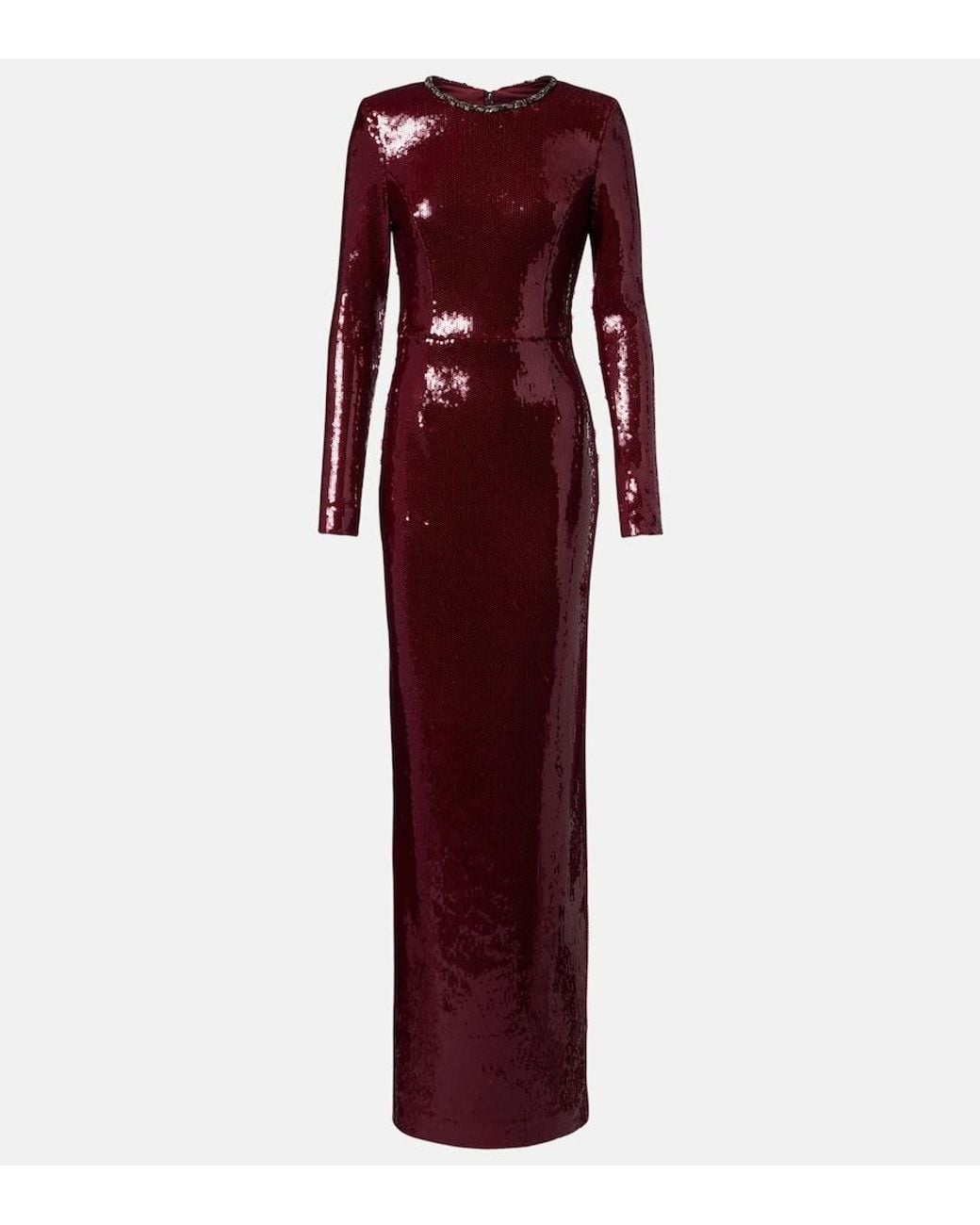 Rebecca Vallance Red Nero Sequined Gown