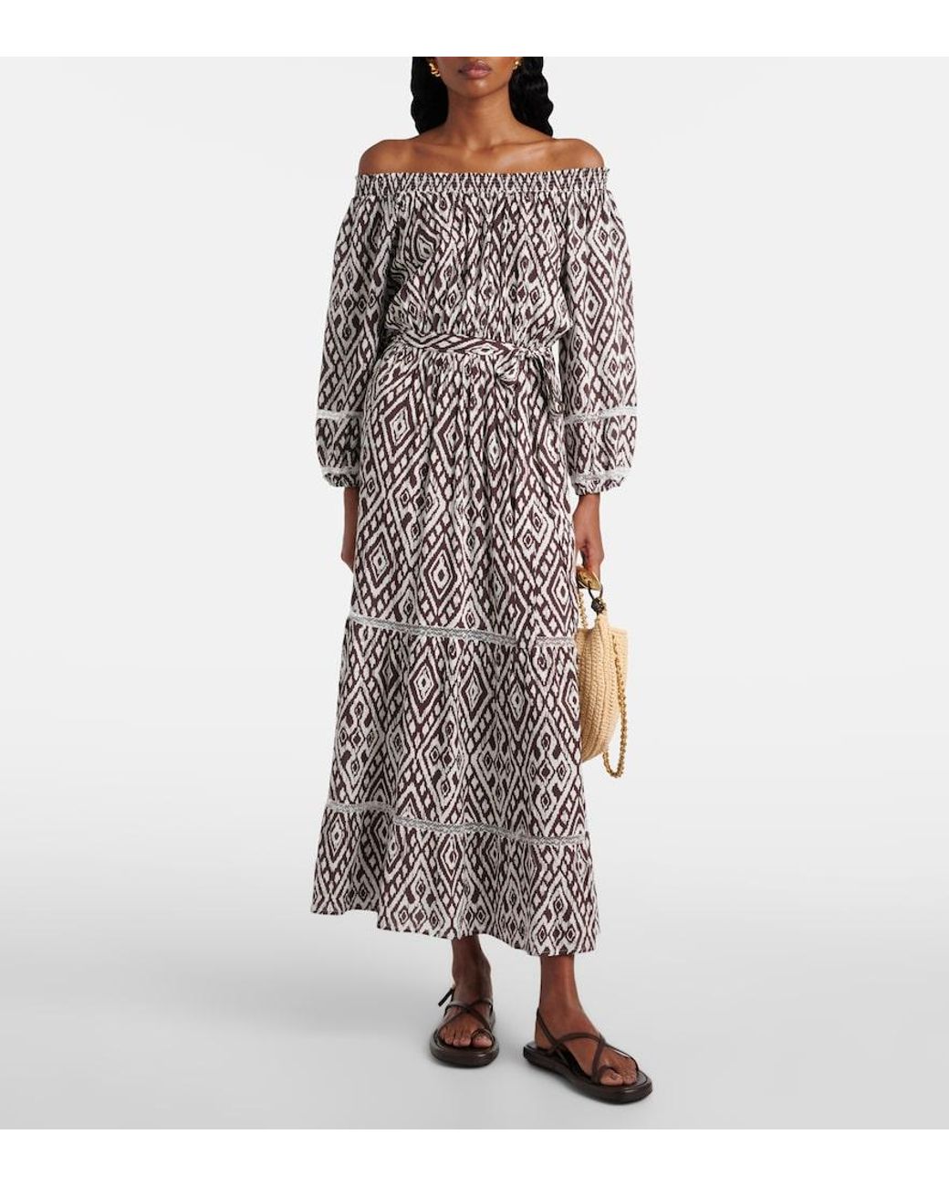 Robe Midi Eclipse Imprimee Melissa Odabash en coloris Purple