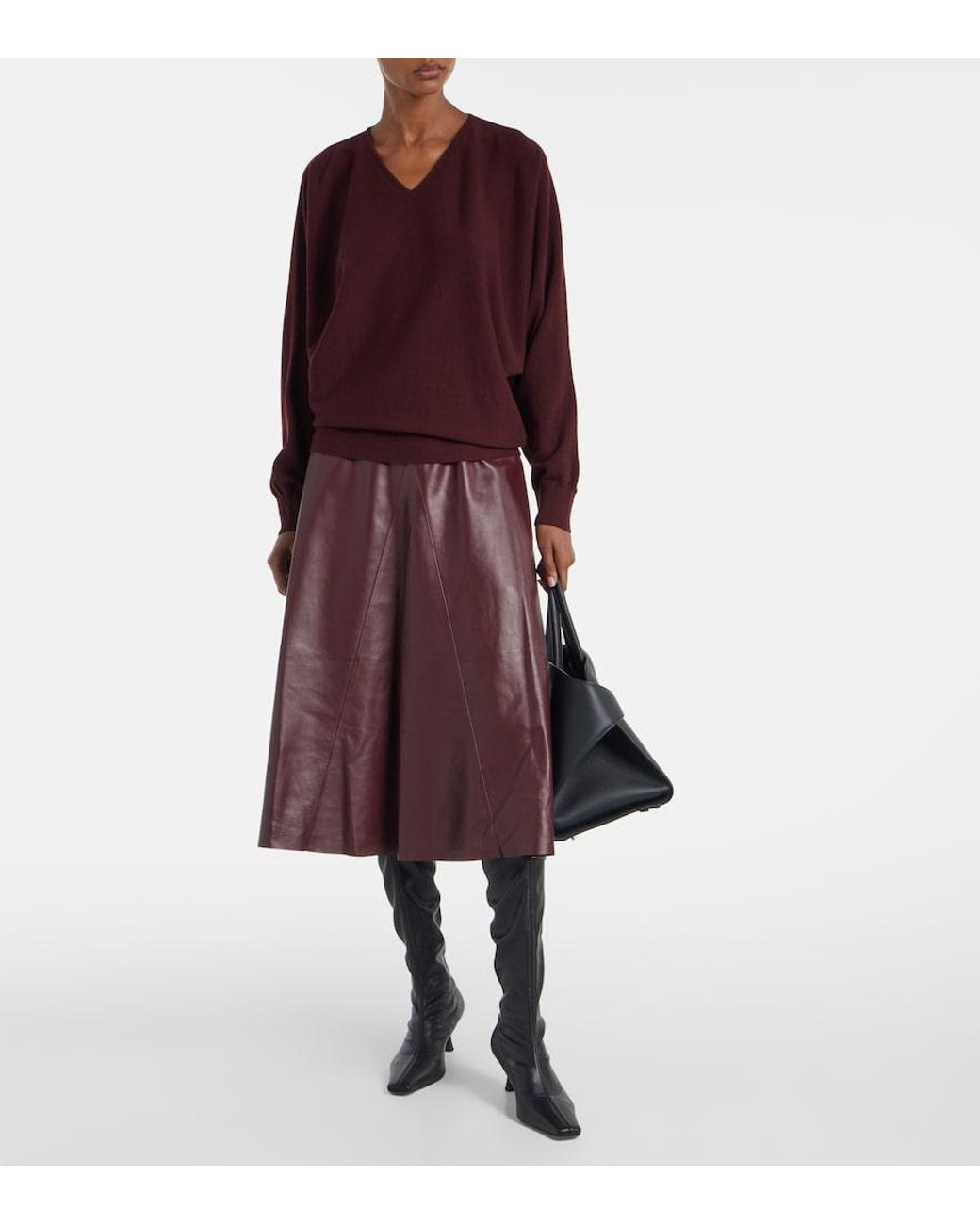 FFORME Purple Rosa Wool And Cashmere Sweater