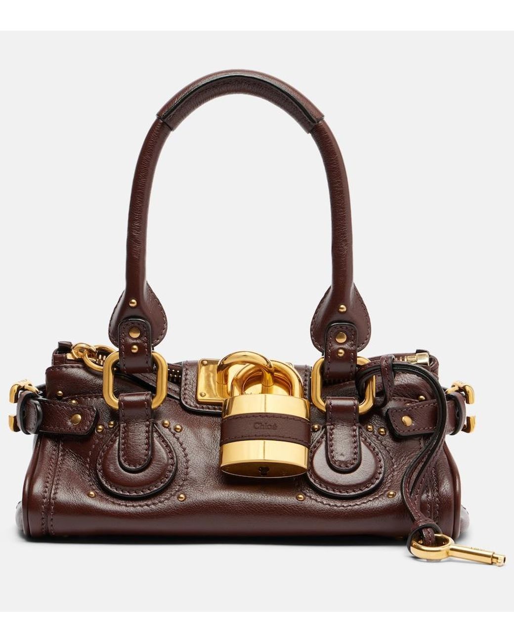 Chloé Brown Paddington Small Leather Shoulder Bag