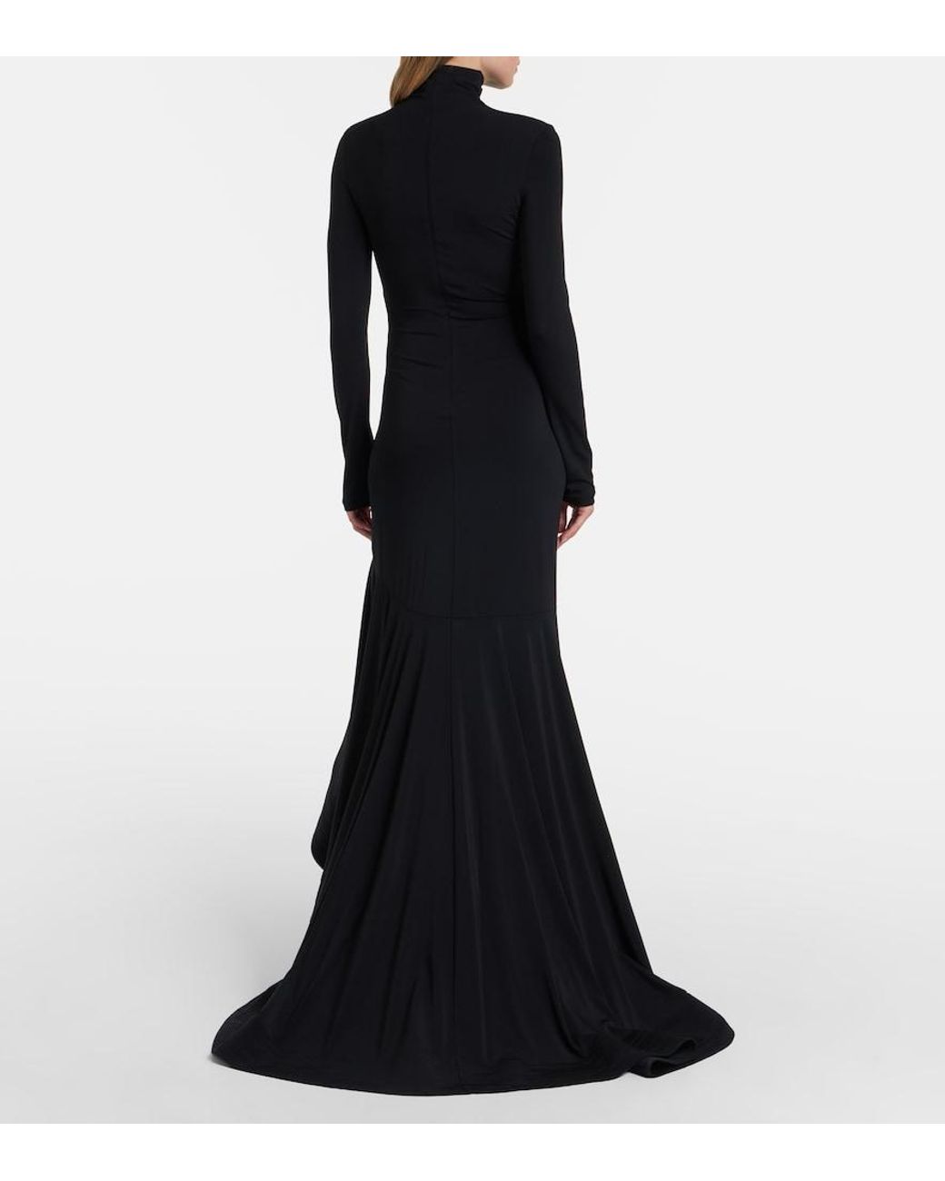 Stella McCartney Black Crepe Jersey Gown