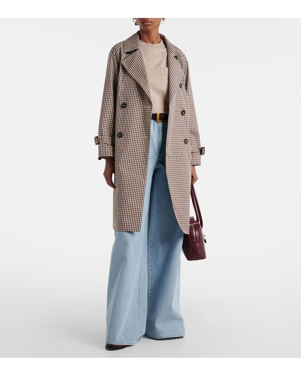 Max Mara Natural Embroidered Cotton Top