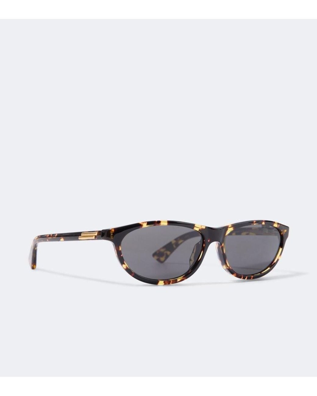 Bottega Veneta Brown Classic Oval Sunglasses for men