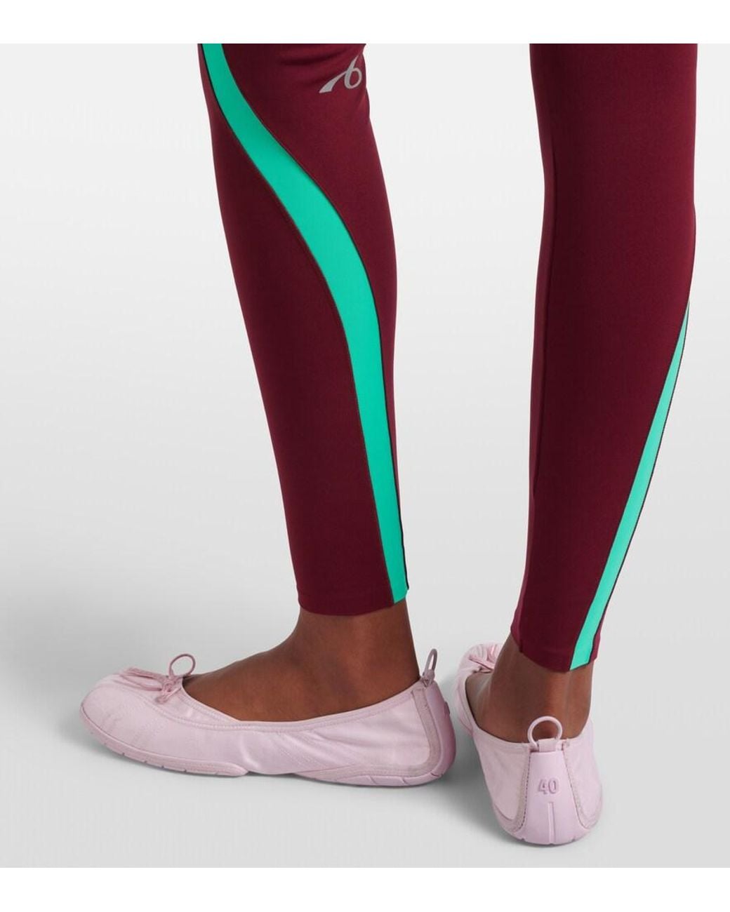 Balenciaga Pink Ballet Bow-Detail Ballet Flats
