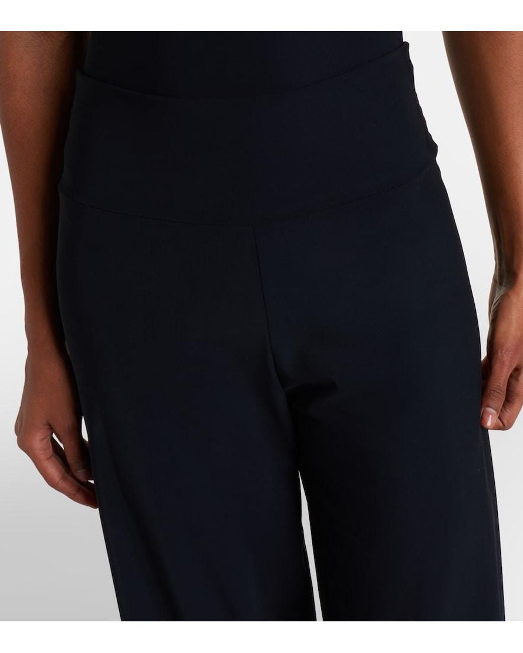 Karla Colletto Blue Basics Wide-Leg Pants