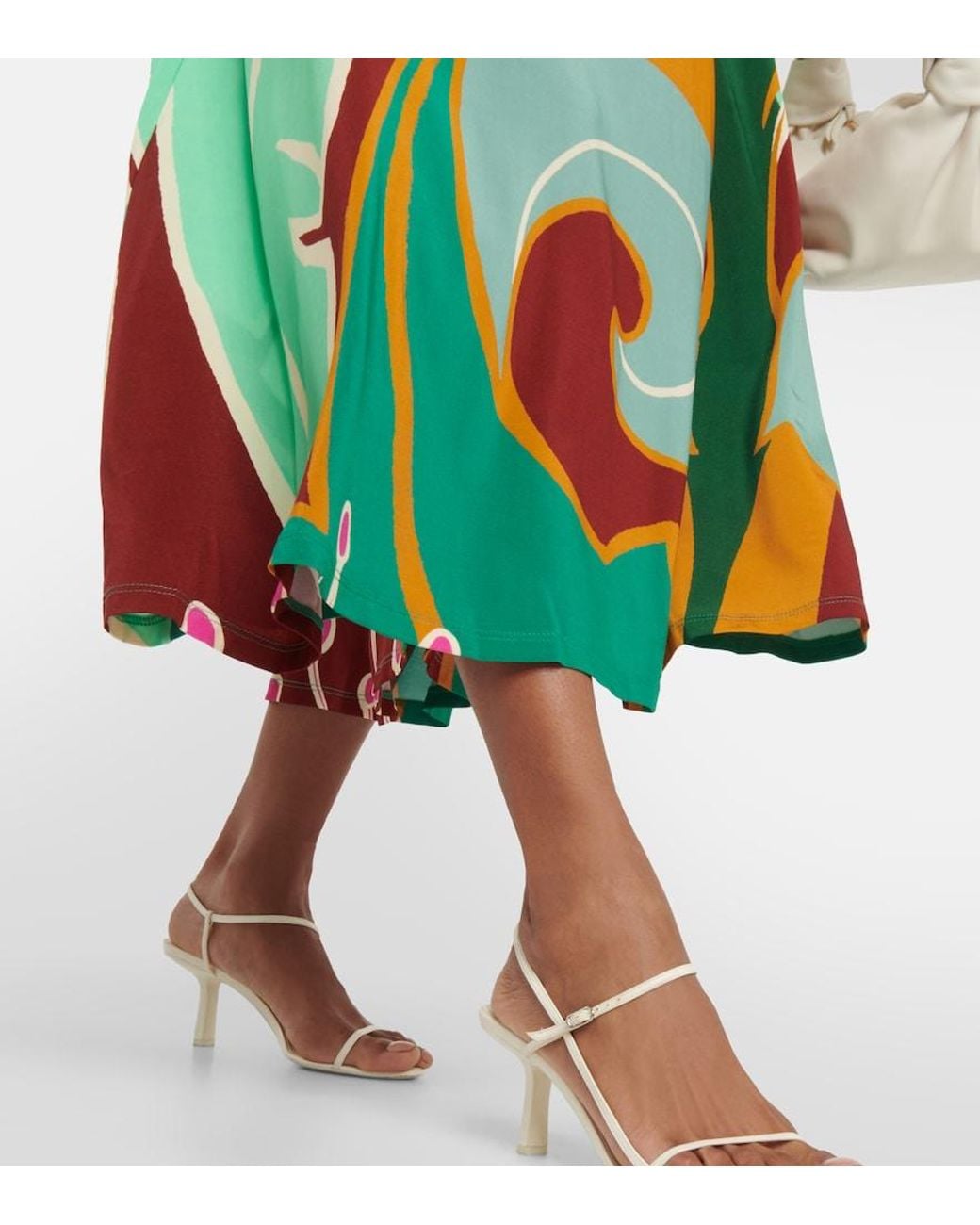 Johanna Ortiz Multicolor Printed Maxi Dress