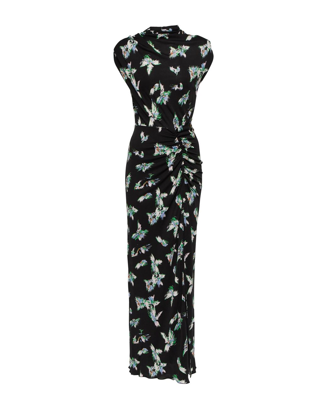 Diane von Furstenberg Apollo Printed Maxi Dress in Black | Lyst