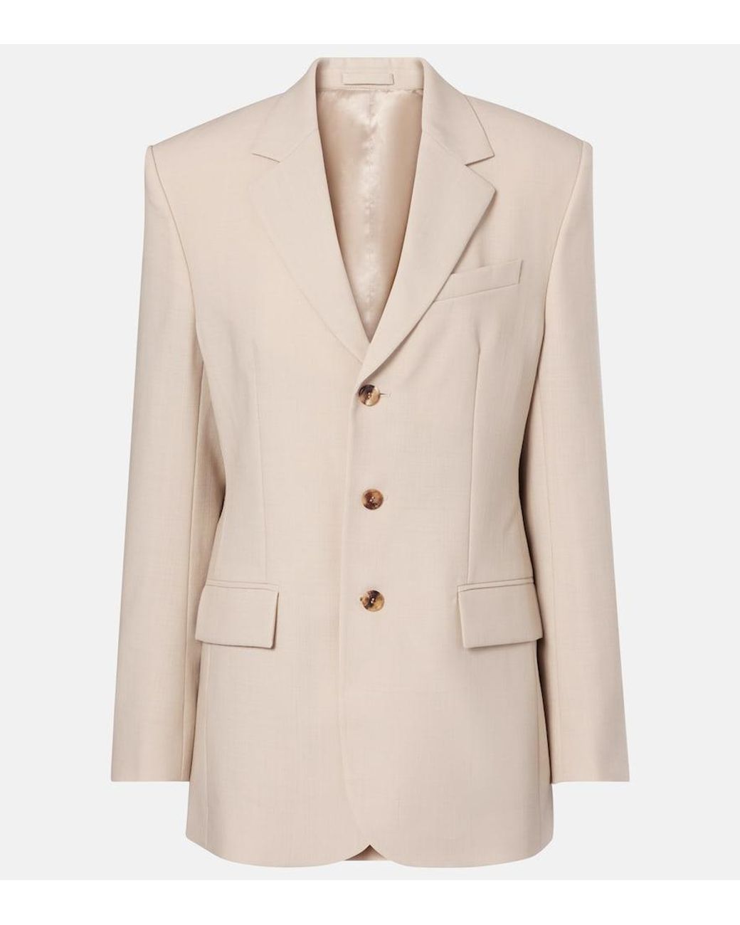 Wardrobe NYC Natural Virgin Wool Blazer