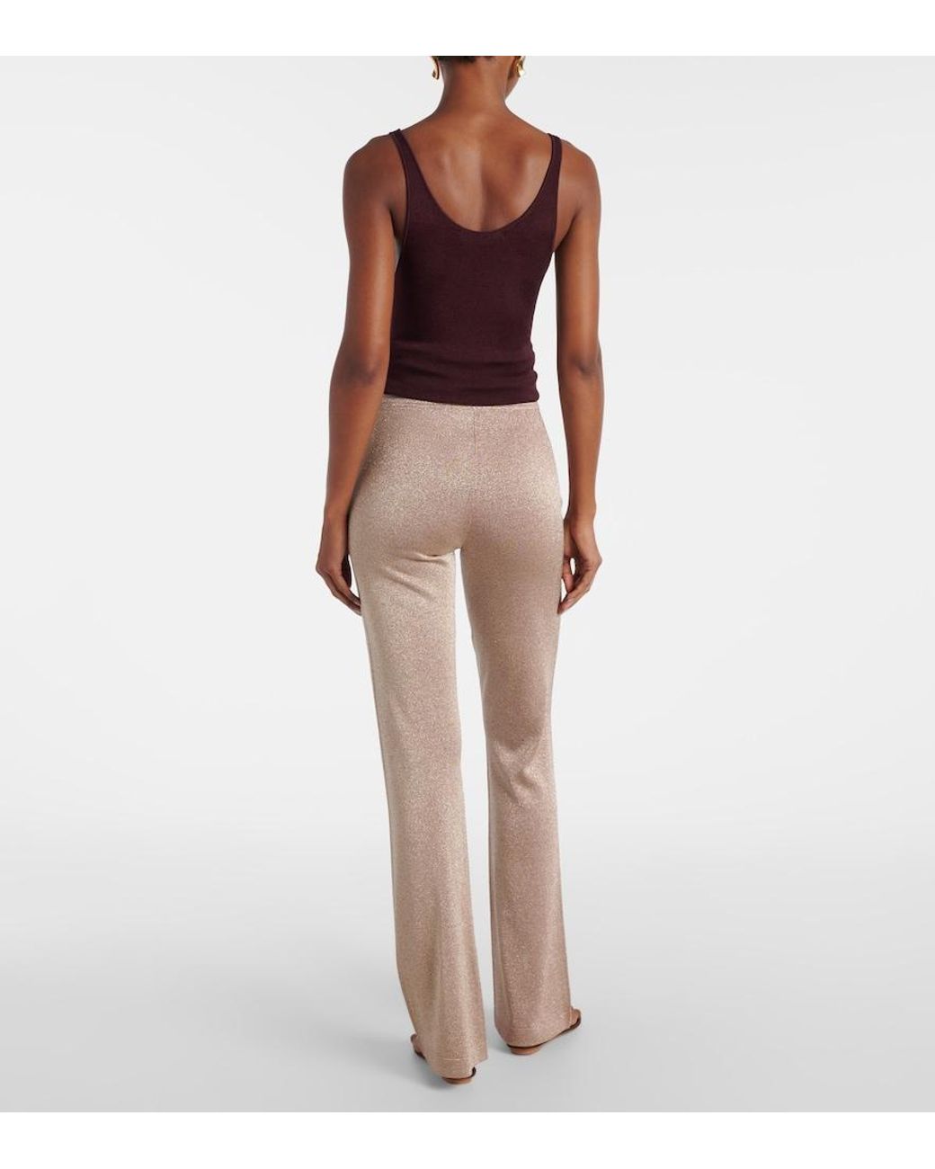 Missoni Pink Lame Flared Pants