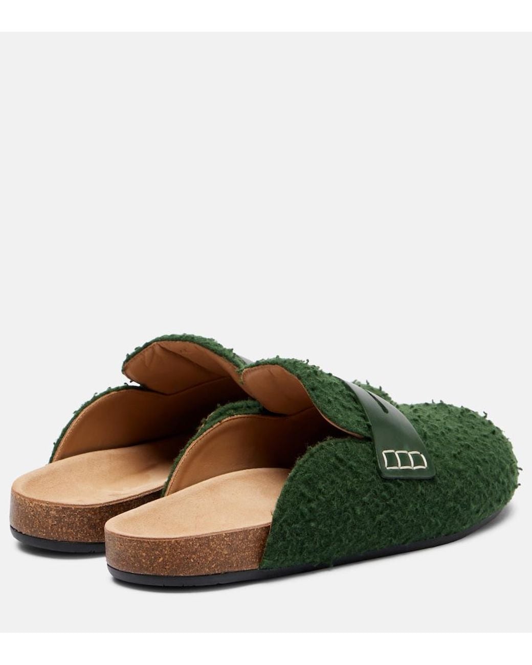 J.W. Anderson Green Felt Mules